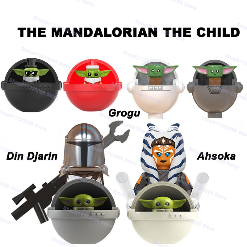 Mandalorians Baby Yoda Ahsoka Building Blocks Star Stormtroopers Luke Skywalker Boba Fett Obi-wan Wars Action Figure Toy