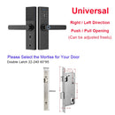 YOHEEN Wifi Elektronisches Smart-Türschloss mit Tuya-App, biometrischem Fingerabdruck-Sicherheitsschloss, Passwort-RFID-Karte