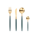 Weißgold Besteckset Western 18/10 Edelstahl Geschirr Home Löffel Gabel Messer Essstäbchen Kit Geschirr Sets Geschirr