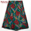 Kalume Weißer afrikanischer Tüll-Spitzenstoff Pailletten 5 Yards 2021 nigerianischer Mesh-Spitzenstoff Hohe Qualität zum Nähen von Hochzeitstüchern F1999