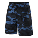 Herren-Shorts Fitness-Shorts Laufsport Herren-Fitness-Shorts Camouflage Sport-Shorts mit Reißverschlusstasche