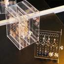 Transparent Schmuck Aufbewahrungsbox Ohrring Display Ständer Aufbewahrungsbox Organizer Schublade Lagerregal Halskette Schmuck Vitrine
