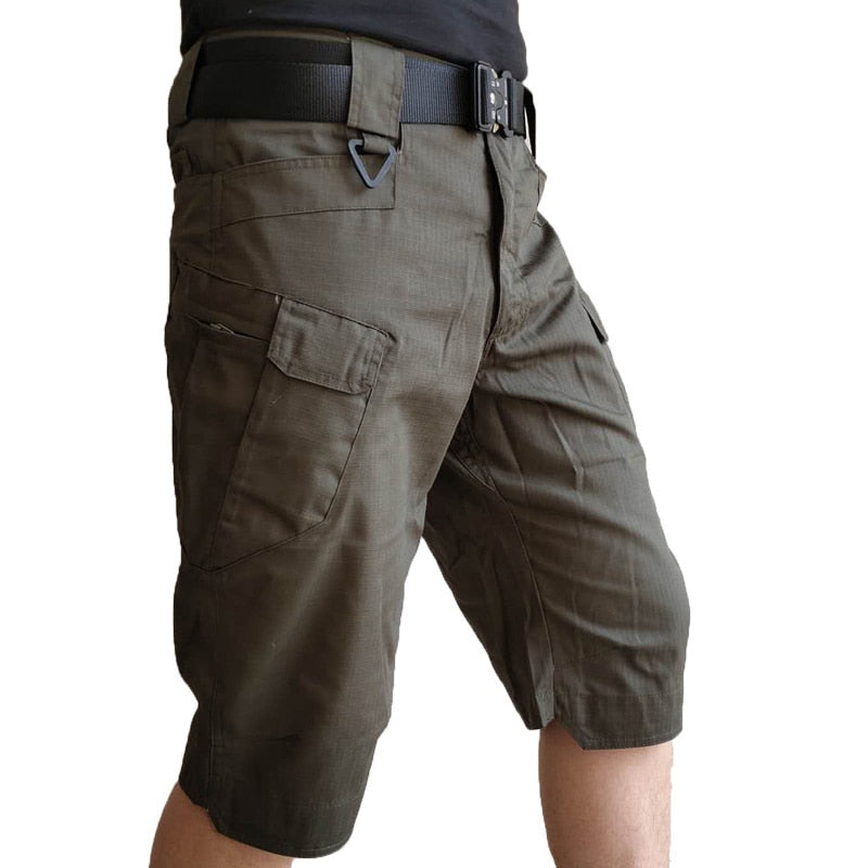 Pantalones cortos tácticos militares para hombre, pantalones cortos SWAT de camuflaje para hombre, pantalones cortos Cargo informales con múltiples bolsillos, ropa para hombre, entrenamiento militar de camuflaje