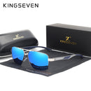 KINGSEVEN Aluminium Herren Sonnenbrille Polarisierte Gläser Marke Rot Design Bügel Sonnenbrillen Beschichtung Spiegelgläser Oculos de sol 7719