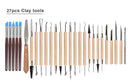 DIY Art Clay Sculpting Kit Sculpt Glättwachs Carving Pottery Ceramic Tools Polymer Shapers Modeling Carved Tool Mit Tasche
