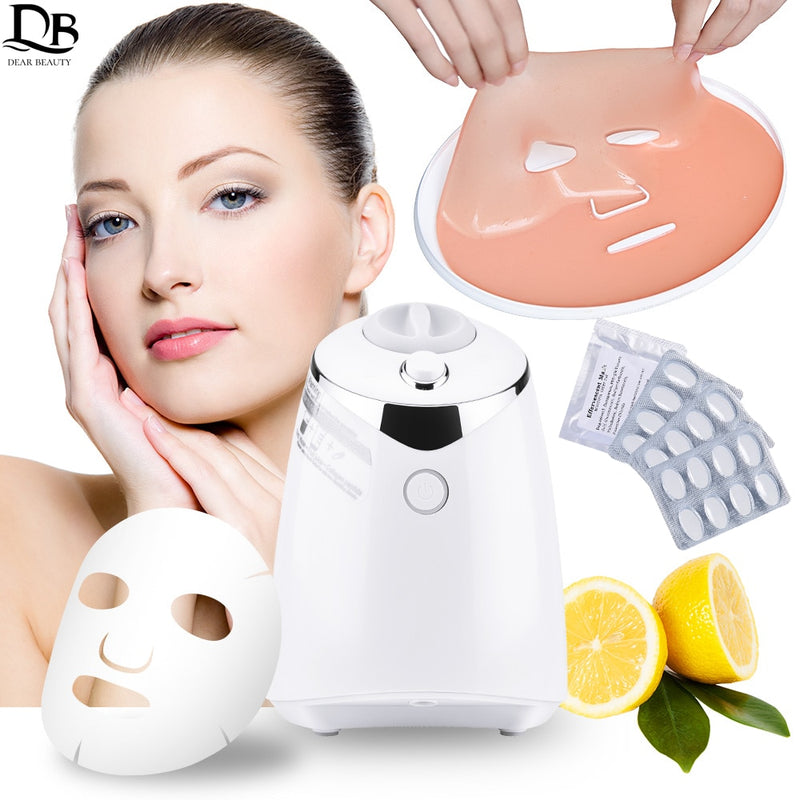 Face Mask Maker Machine Facial Treatment DIY Automatic Fruit Natural Vegetable Collagen Home Use Beauty Salon SPA Care Eng Voice