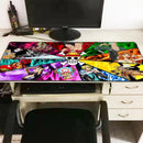 XGZ Anime-Mauspad Gaming-Mauspad Großes Cartoon-Anime-Gummi-Mauspad Tastaturmatte Tischset PC-Mauspads mit Sperrkante