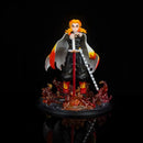 25 cm Demon Slayer Rengoku Kyoujurou Actionfiguren Spielzeug GK Anime Kimetsu No Yaiba PVC Modellfigur Spielzeugpuppen