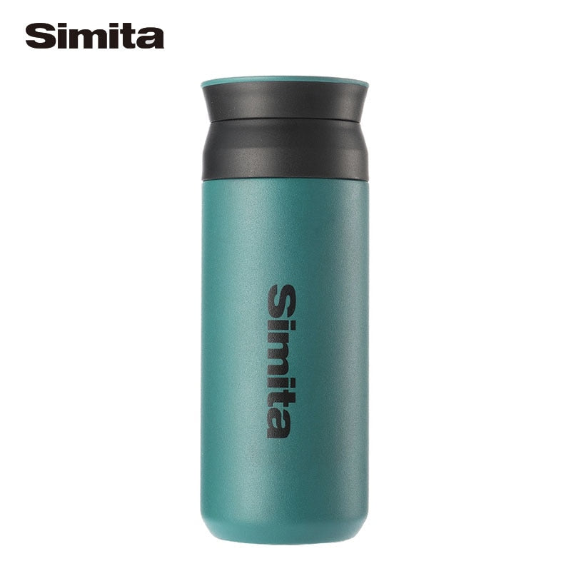 Termo Simita, botella de agua recta de acero inoxidable, vaso aislado de doble pared para café, portátil de viaje, mantener frío y caliente