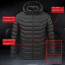 4 Bereiche Winter Outdoor Charging Heizjacken Temperatur Beheizte Jacken USB Herren Damen Warme Sport Thermische Beheizbare Weste