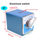 Schalter Magnetische Tischbasis 6T 8T 10T 12T V Typ Power Magnetische Basis Messuhr Ständer Basis Magnet Sitz Tisch Drahtschneiden