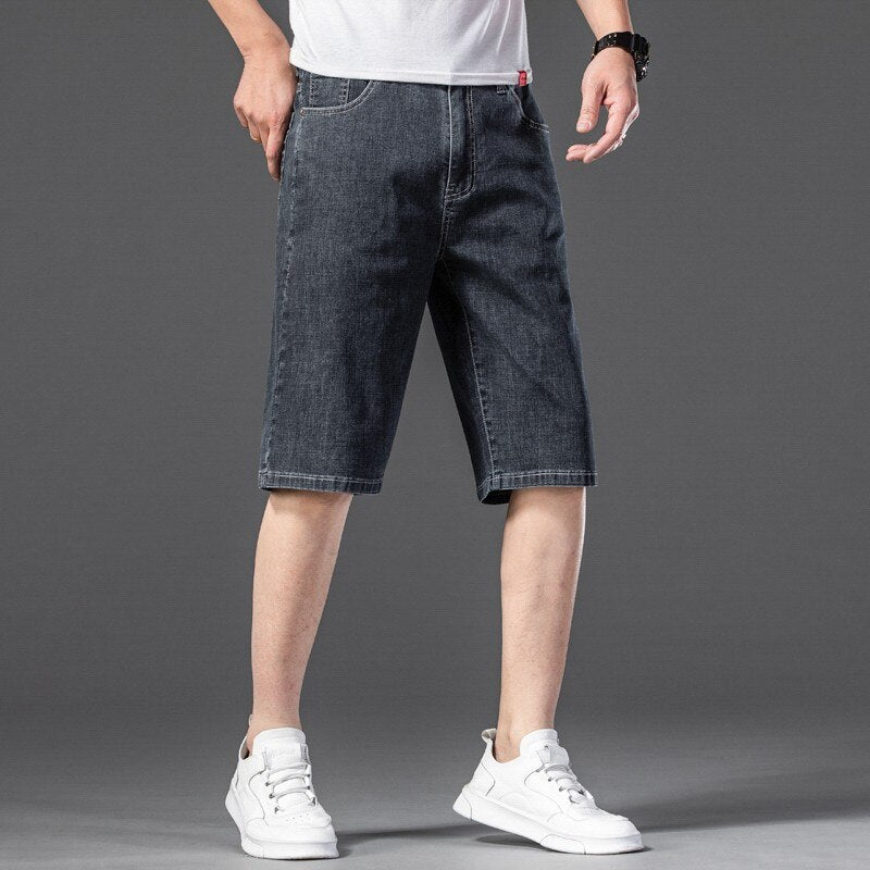 2021 neue Art und Weise Mens zerrissene kurze Jeans Marke Kleidung Bermuda Sommer Baumwolle Shorts atmungsaktive Denim Shorts männlich