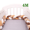 4M Baby Bett Stoßschutz Infant Wiege Kissen Kissen Zopf Knoten Stoßstange Krippe Stoßstange Tour De Lit Bebe Tresse Raumdekoration