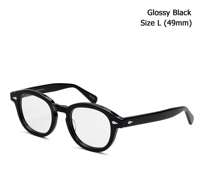 JackJad Top Quality Acetate Frame Johnny Depp Lemtosh Style Eyewear Frame Vintage Round Brand Design Eyeglasses Oculos De Grau