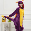 Flanell Dinosaurier Kigurumi Pyjama Frauen Männlich Winter Homewear Mädchen Onesie Flanell Tier Cosplay Kostüm Party Overall Erwachsene Warm