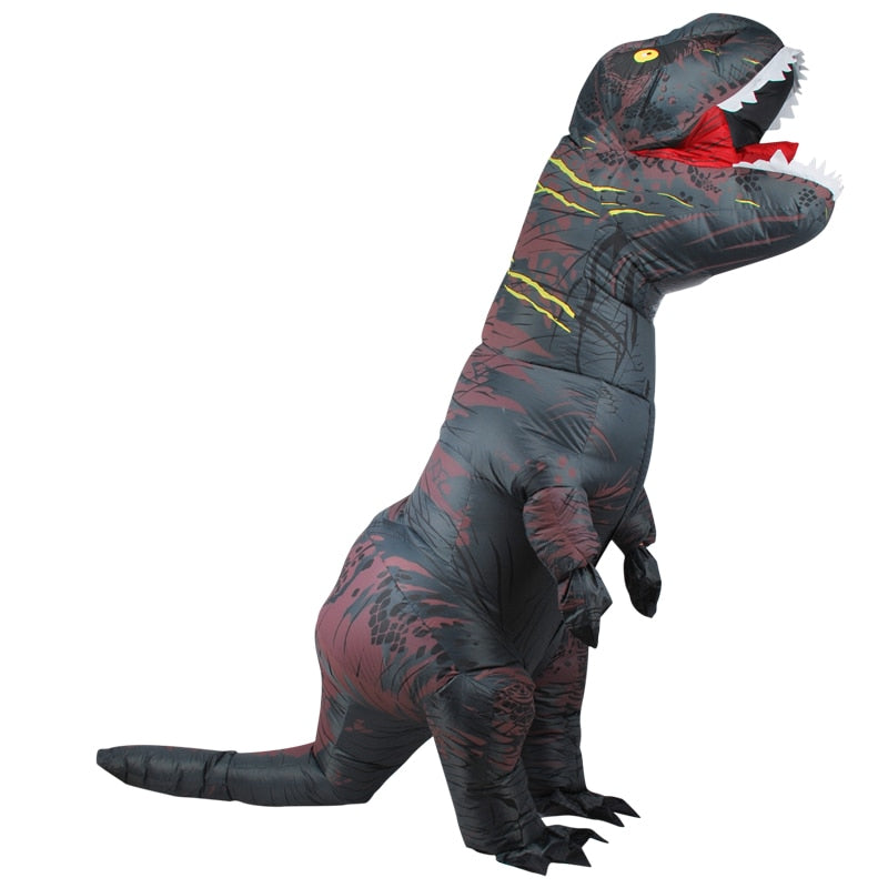 Niños adultos mascota inflable dinosaurio disfraces Dino t-rex Purim Halloween fiesta disfraz para carnaval Cosplay vestido traje