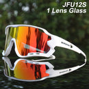 ACEXPNM Polarisierte Mountainbike Fahrradbrille Outdoor Sports Fahrradbrille UV400 4 Linsen Fahrradbrille Herren Damen Sonnenbrille