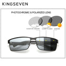 KINGSEVEN Fashion Photochromic Sonnenbrille Herren Damen Chamäleon Polarisierte Pilot Sonnenbrille Blendfreie Fahrbrille UV400