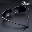 Cook Shark 2020 nuevas gafas de sol de aluminio y magnesio para hombre, gafas de sol polarizadas HD para conducir, gafas para conducir, marea