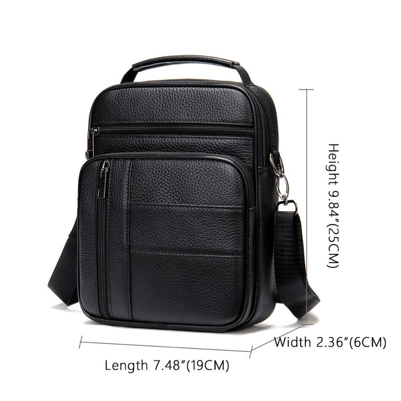 Bolso WESTAL para hombre, bolso de cuero para hombre Desinger, bolsos de hombro de cuero Natural para hombre, bolsos de mensajero para hombre, bolso cruzado pequeño 745