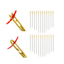 LMDZ 12/24 STÜCKE Blindnadel Ältere Nadel Seitenlochnadeln Schwanzseitenöffnung Edelstahl Handnähnadeln Einfädeln