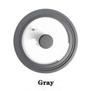 28-30-32 cm Bratpfanne mit Deckel Multifunktionaler Glasdeckel Wokpfannendeckel Abdeckungen Glasrunder Pfannendeckel Silikon-Glaspfannenabdeckungen