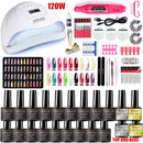 Maniküre-Set für Nagelverlängerungen, Gel-Nagellack-Set, Acryl-Set, Poly-Nagelgel-Set mit UV-LED-Nagellampe, Gel-Sets, Nagelwerkzeug-Set