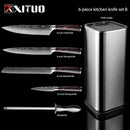 XITUO Kitchen Chef Set 4-8PCS Set Messer Edelstahl Messerhalter Santoku Utility Cut Cleaver Brot Schälmesser Schere