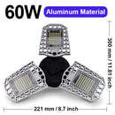 Goodland LED Lampe E27 LED Birne 60W 80W 100W Garagenlicht 110V 220V Verformungslicht für Werkstatt Lager Fabrik Fitnessstudio