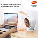 FUSIYU Mini-Heizung, Low-Power-Elektroheizkörper, Energieeinsparung, Überhitzungsschutz und Anti-Roll-System, Mini-Büro- und Kinderheizung, Weiß, 800W