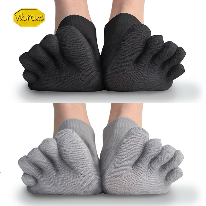 Vibram Fünf-Zehen-Socken Five Fingers Herren Damen Frühling Sommer Outdoor Freizeit Schweißabsorbierend Sport Low Tube Solid Basketball