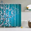 Floral bambú diente de león arce hoja flor tela impermeable poliéster ducha cortinas baño cortina baño accesorio impresión
