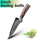 Cuchillo de cocina 1-9 Uds cuchillos de Chef 7CR17 440C acero inoxidable de alto carbono Damasco dibujo Gyuto Cleaver Set rebanador cuchillo Santoku