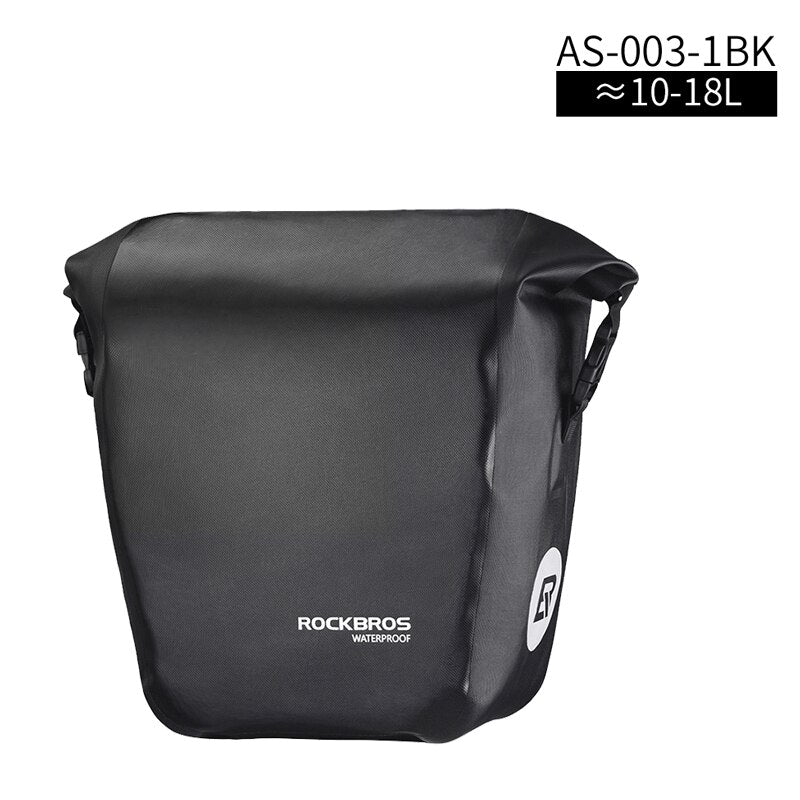 ROCKBROS Cycling Bike Bag Waterproof Bicycle Rear Rack Bag Tail Seat Trunk Bags Pannier 27L Big Basket Case MTB Bike Accessories