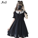 Gothic Lolita Kleid Harajuku Mode Kreuz Cosplay Weibliches Kleid Japanische Weiche Schwester Stil Stern Tüll Kleid Nettes Mädchen Streetwear
