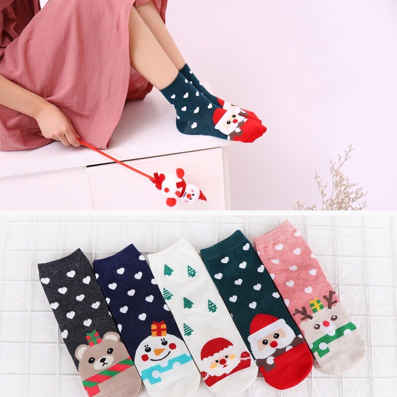 Women Socks Hot Sale  2020 New Socks  Ladies Cartoon Pug Cute Pattern Cotton  Gift Funny Socks Women
