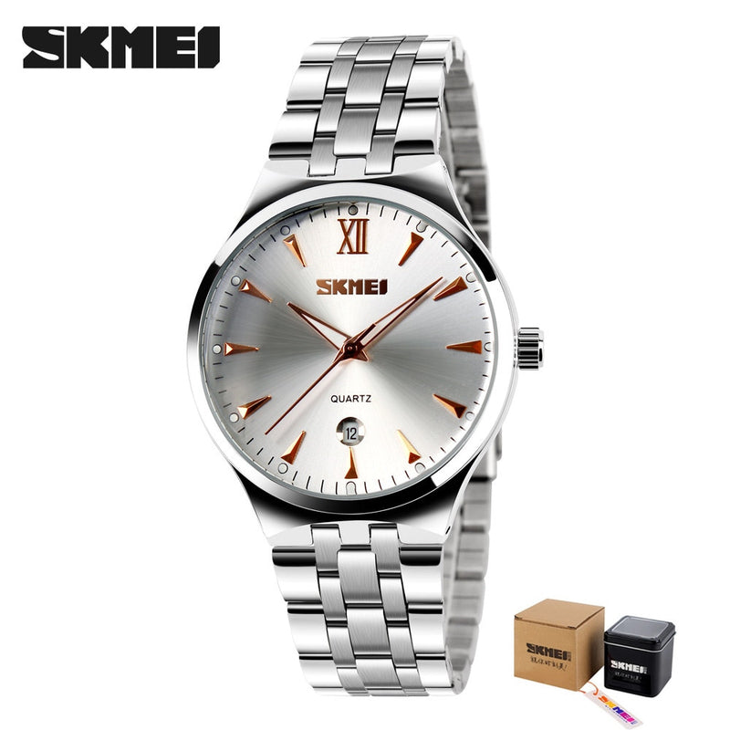 SKMEI Mode Damen Sportuhren Frauen Quarzuhr 3Bar Wasserdichte Weibliche Armbanduhren Kalender Relogio Feminino Uhr 9071