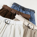 Casual Streetwear Pluderhosen Frauen Herbst Winter Lose Elastische Taille Cord Damen Hosen Harajuku Samt Warme Hosen Weiblich