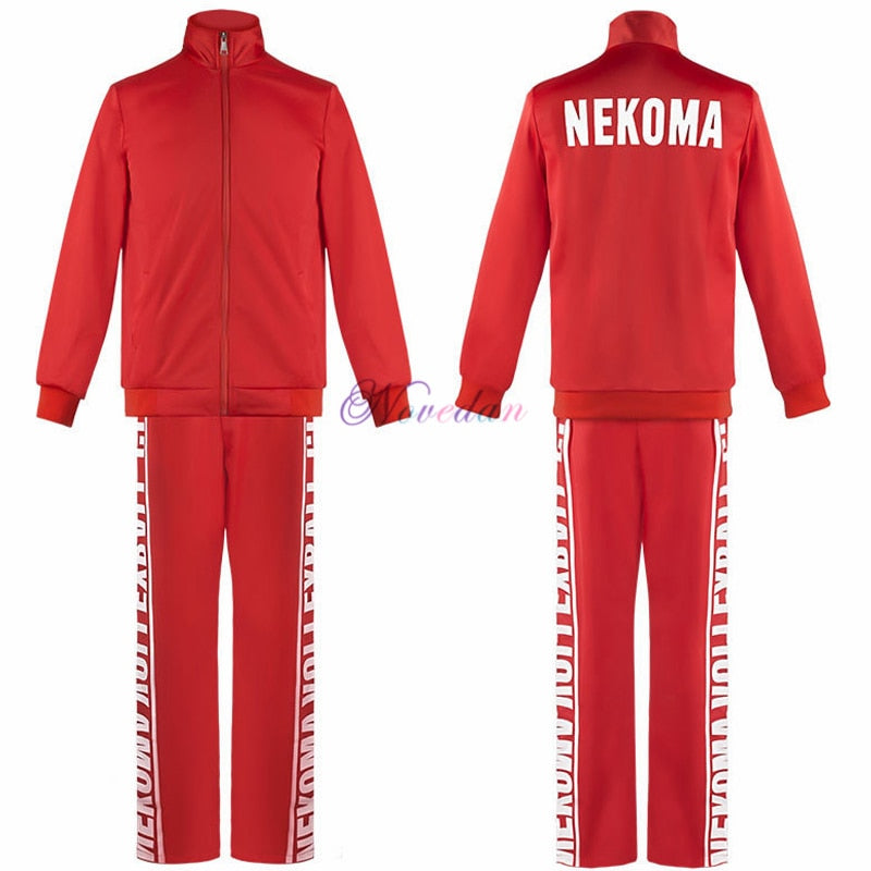 Haikyuu Cosplay Jacke Anime Volleyball Sportswear Karasuno Nekoma Aoba Johsai Fukurodani Inarizaki High School Uniform Kostüm