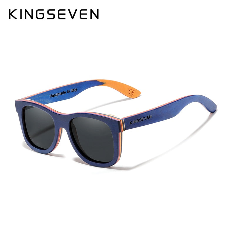 KINGSEVEN Handmade 2022 Naturholz Herrenbrille Polarisierte Sonnenbrille Verlaufslinse Frauen Reisen Vintage Oculos De Sol