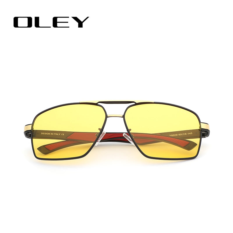 OLEY Brand Design Classic Pilot Polarized Sunglasses Men&