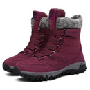 Superwarme Winter-Schneestiefel Herren Wadenmitte Outdoor Damen Winter Lackstiefel Wasserdicht Warmhalten Hohe Stiefel Damen Botas Hombre