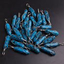 50PCS Factory Outlet Jewelry Wrapped Pendants Natural Gem Stone Wire Winding Bead For Making Necklace Crystal Hexagonal Pendulum