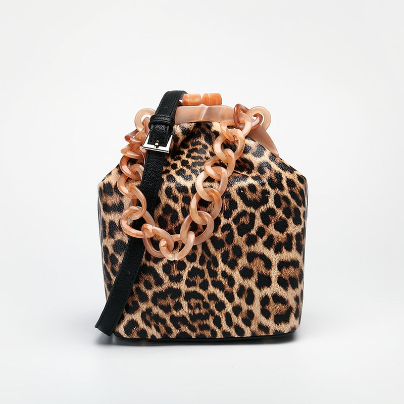 Bolso de caja para mujer, bolso de diseñador de lujo 2019, bolsos de cubo con Clip de cadena gruesa acrílica para mujer, bolsos y bolsos de marcas famosas para niñas