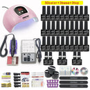 Maniküre-Set 120/114 W/54 W Nagellampe 20000 U/min Nagelbohrmaschine Erweiterungen Quick Building Gel Polish Set Soak Nail Art Kit