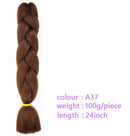 Black Star Hair Ombre Jumbo Braiding Hair Extensions 24 Inch Twist Braids Synthetic Hair Fiber for Twist Braiding for Women