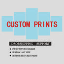 Artsailing 5-teiliger Foto-Leinwanddruck, individuelles Bild, Heimdekoration, Wandkunst, Poster für Wohnzimmer, Dropshipping-Geschenk