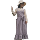 Delantales de cocina de lino y algodón Retro para mujer