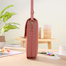 Geestock, bolsos cruzados pequeños a la moda para mujer, bolso de teléfono de cuero PU, bolso de hombro portátil de viaje de gran capacidad