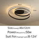 Moderne Kronleuchter LED-Lampe für Wohnzimmer, Schlafzimmer, Arbeitszimmer, Weiß, Schwarz, Farbe, Anbauleuchten, Lampe, Deko, AC85-265V